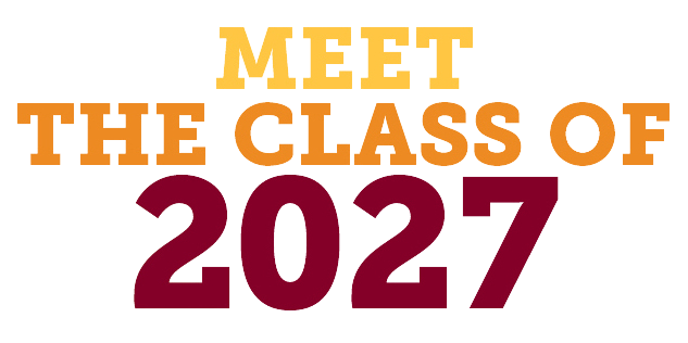 A graphic that reads meet the class of 2027