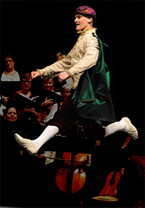 Renaissance and Baroque dance Ken Pierce in costume
