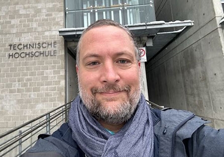 John Rieffel, professor of computer science and chair of the department, is spending several weeks over the winter break in a lab in Regensburg, Germany.