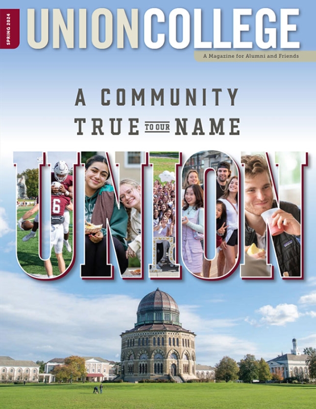 Cover of Union College Spring 2024 magazine