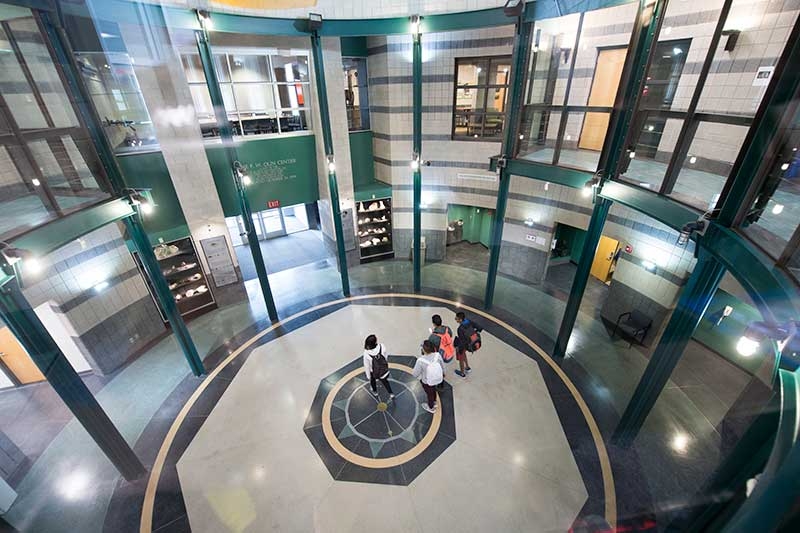  A glimpse of the Olin Rotunda captured from the second floor perspective.