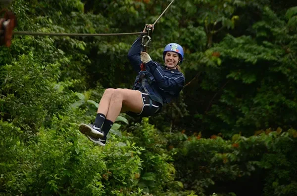Annie DeLoid, head coach of the women’s volleyball team, on a recent trip to Costa Rica.