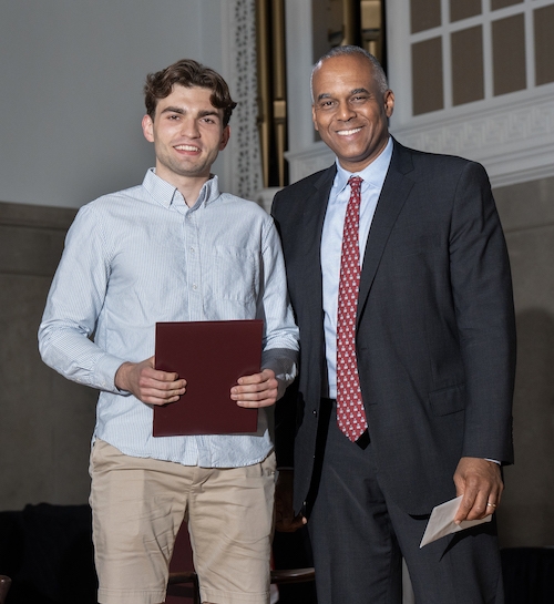 received the Josephine Daggett Prize, presented annually to a senior for conduct and character.