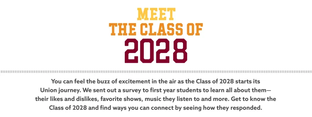 Meet the Class of 2028 introduction