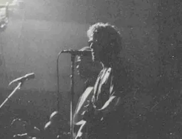 Bruce Springsteen performing in Memorial Chapel