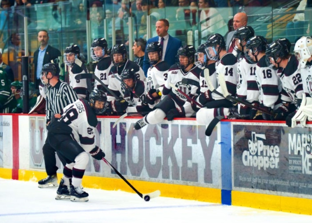 Hockey players on the ice