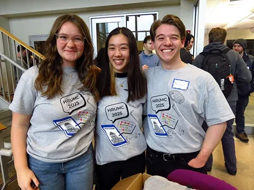 Union welcomed 300 students and faculty from nearly 50 colleges and universities on Saturday, April 5, when it hosted the annual Hudson River Undergraduate Mathematics Conference. The largest conference of its kind in the U.S., its goal is to provide undergraduates with the experience of attending and/or presenting at a professional mathematics meeting. Topics covered included abstract algebra, analysis, data science, graph theory and statistics.