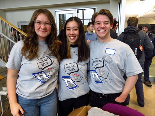 Union welcomed 300 students and faculty from nearly 50 colleges and universities on Saturday, April 5, when it hosted the annual Hudson River Undergraduate Mathematics Conference. The largest conference of its kind in the U.S., its goal is to provide undergraduates with the experience of attending and/or presenting at a professional mathematics meeting. Topics covered included abstract algebra, analysis, data science, graph theory and statistics.