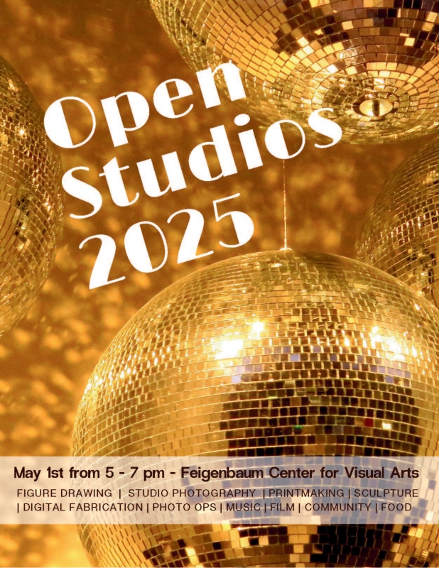 A poster that reads Open Studios