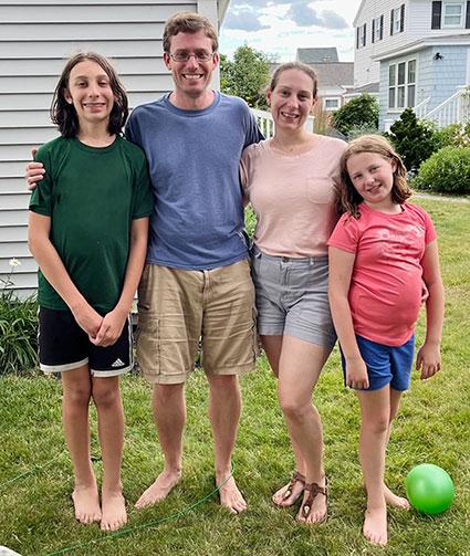 From left: Jack, Steve, Rachel and Julia Sheridan
