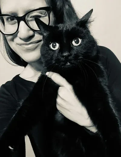 Jess Wenger '10 with Magic