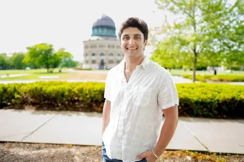 Aiden Markoff ‘25 is the student speaker at Commencement on Sunday, June 15. He auditioned for the honor and was chosen by a student committee.