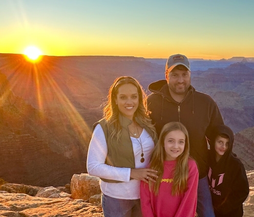 Ashley Breslin and her family 