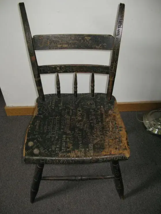 A spindle chair
