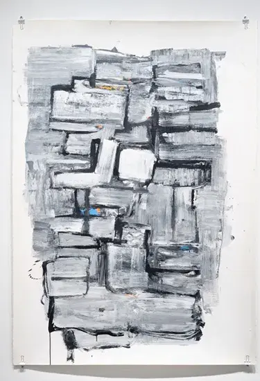 Chris Duncan, Andrew Hill (for Willy Clay), 2019, ink and acrylic on Arches paper