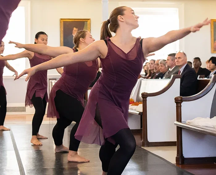 Student dancers performing