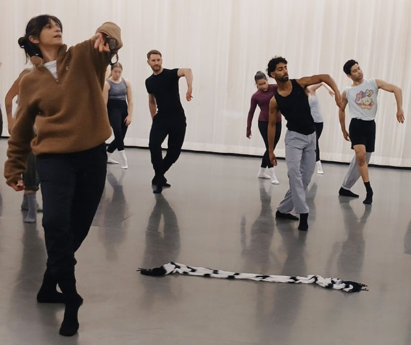 Stephanie Pizzo, artistic director of Eisenhower Dance Detroit, in Henle Dance Studio in October 2024.