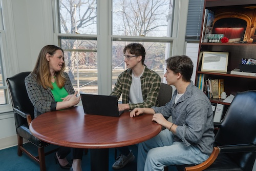 When the Downtown Schenectady Improvement Corporation needed help redesigning its website, the non-profit organization didn’t need to stray far from its offices across from the College on Union Street. A new student-led group, the Union Consulting Collaborative, stood ready to assist. Formed this year, the group aims to pair students with Schenectady’s nonprofits and small businesses to support various projects, including research, outreach and web design. The community organizations get a much-needed servi