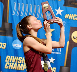 Ashley kisses trophy
