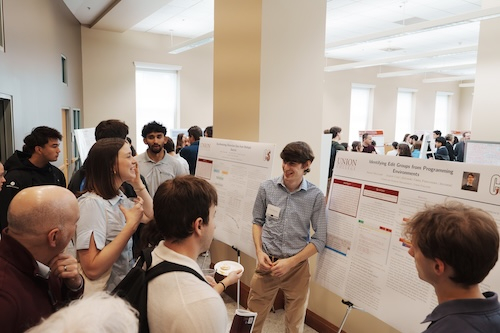 the more than 500 students who took part in the 36th annual Steinmetz Symposium Friday.  Overseen by Matt Anderson, director of undergraduate research and associate professor of computer science, the symposium showcases the type of hands-on, faculty-mentored research that is a staple of the Union experience. This included 190 oral presentations and 118 poster presentations. Also, more than 200 students were involved in dance performances, two musical concerts and an art exhibit.