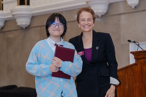 Dani Brown ’26 and Mai Tran ’26 captured the top two awards at Prize Day Saturday afternoon in Memorial Chapel. More than 100 awards were presented to honor students for achievement in academics, leadership and community service. Many of the prizes carry a monetary reward. An economics and Africana Studies ID major from Chicago, Ill., Brown received the Frank Bailey (1885) Prize. It is awarded annually to the senior who has rendered the greatest service to the College in any field. It is considered the most