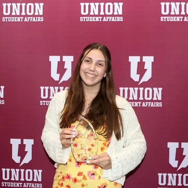 More than 60 students, organizations and other members of the campus community were honored Tuesday night at the annual Student Leadership Celebration at College Park Hall. Hosted by Student Affairs, the event seeks to recognize the leadership demonstrated by students and others in their co-curricular activities throughout the academic year. 