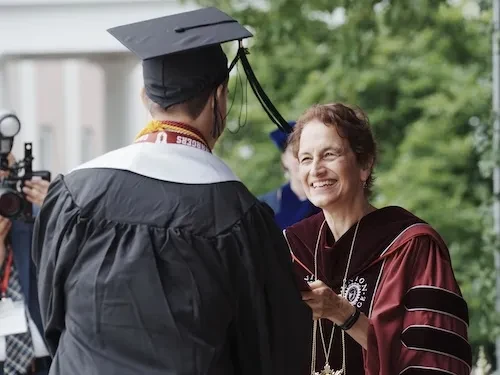 When he arrived on campus in the summer of 2022, Isaiah Russell was filled with anxiety and exhilaration. He had left his home in Silver Springs, Md. for the trip to Union and the next step in his life’s journey. “When the first day of classes rolled around, I was overwhelmed by a sea of nerves,” said Russell, an English major with a minor in digital studies. “Now, when I walk around campus, I find myself wanting to try new things and challenge myself, a testament to how much this place has changed me. “Uni