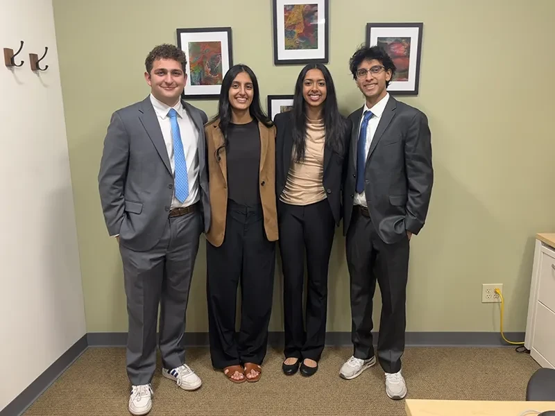 A group of students in Union’s Leadership in Medicine program recently finished second in the Penn State Health Policy and Administration Virtual Case Competition. Hosted by the Department of Health Policy and Administration and sponsored by Penn State Health Milton S. Hershey Medical Center, the competition featured students from 20 undergraduate institutions. Students were asked to create a schedule for overlapping TKA’s (total knee arthoplasty or replacements). This would allow the attending surgeon to d