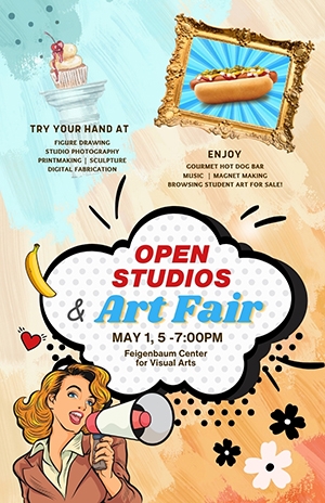 Open Studio Arts Fair flyer - may 1 2024