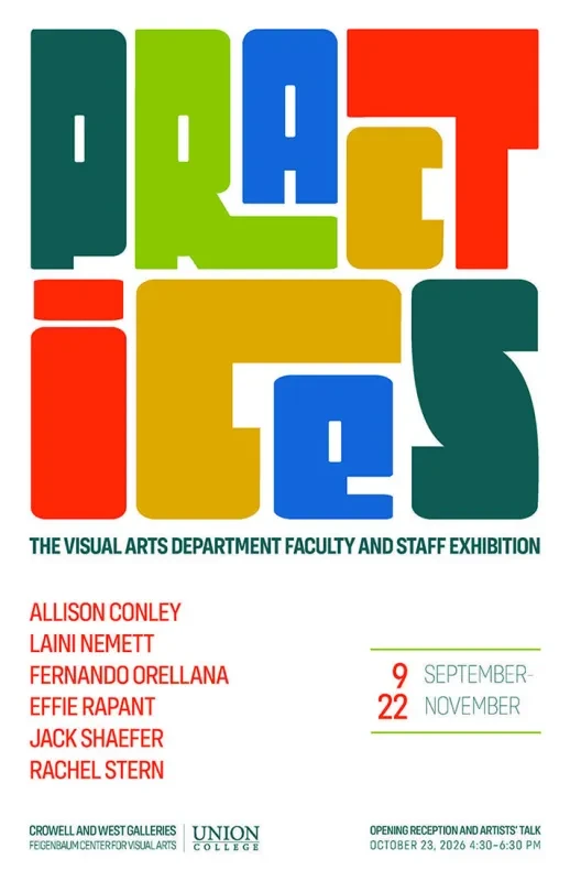 Practices exhibition poster