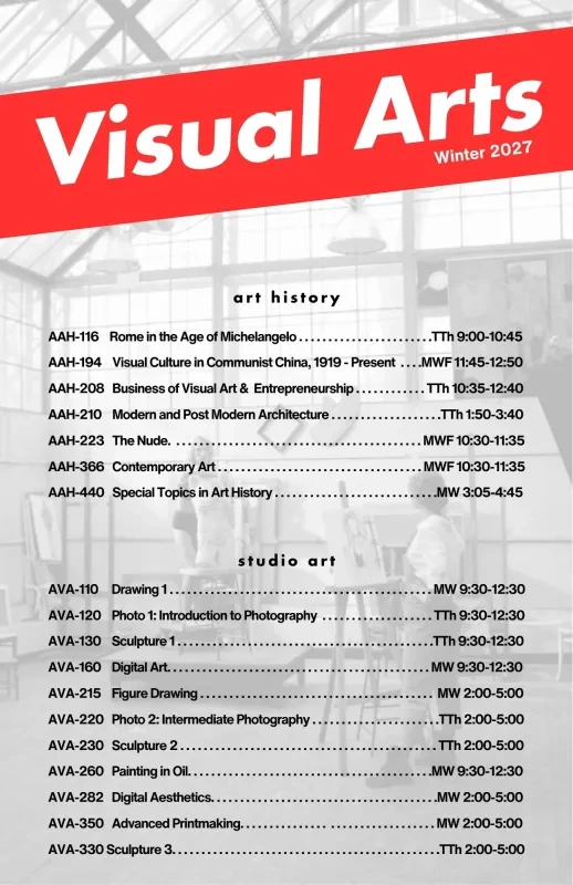 Winter course poster