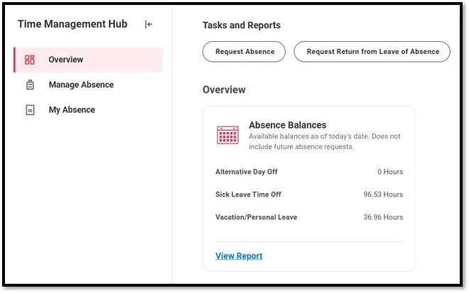 Time Management Hub - Workday
