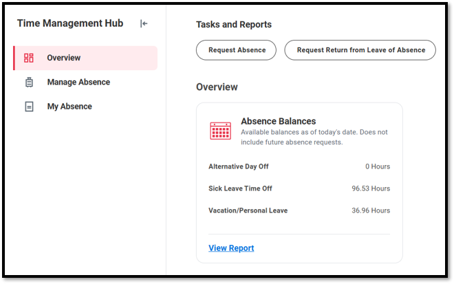Time Management Hub - Workday