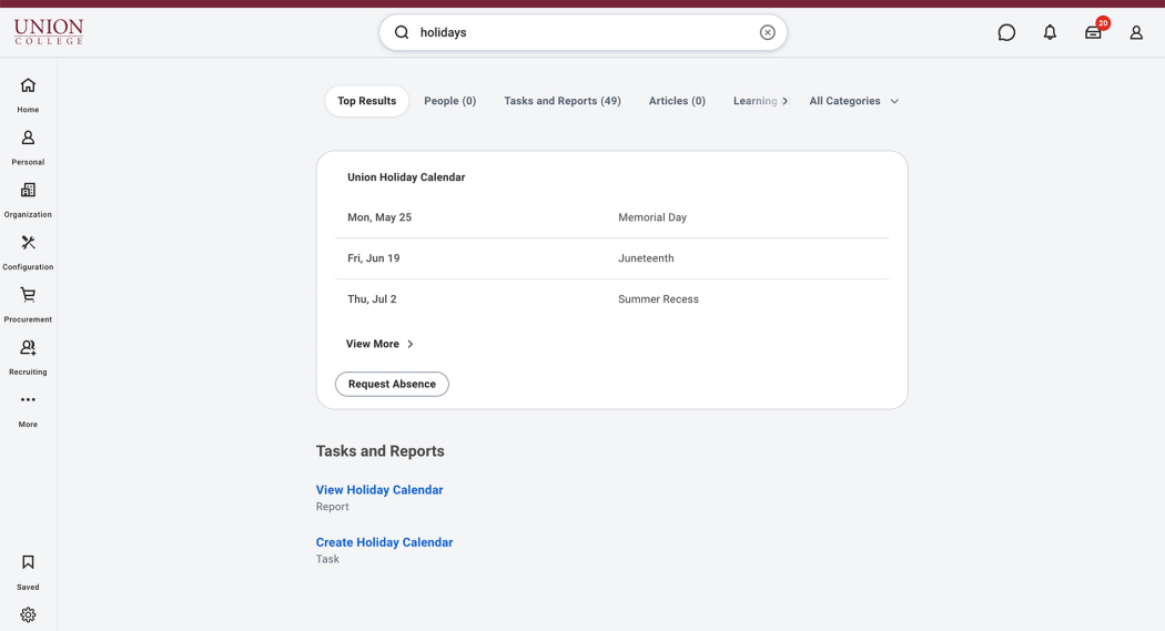 Updated Workday Search (2026r1)