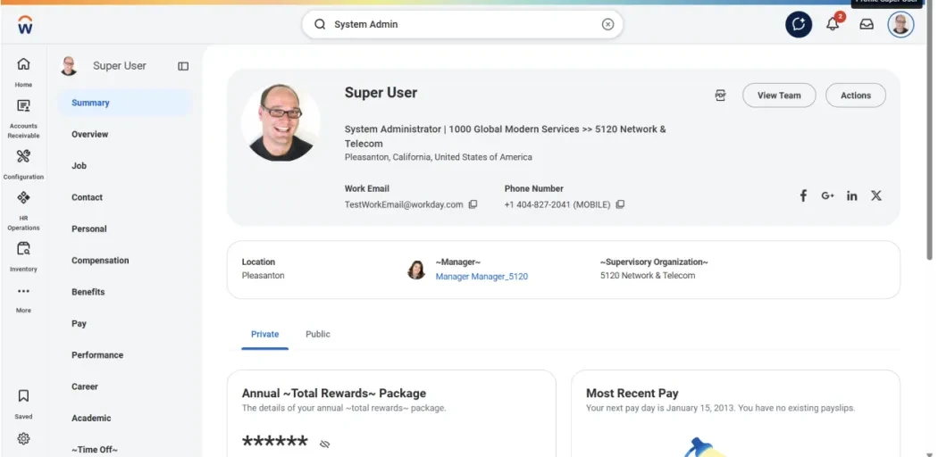 Updated Workday Profile