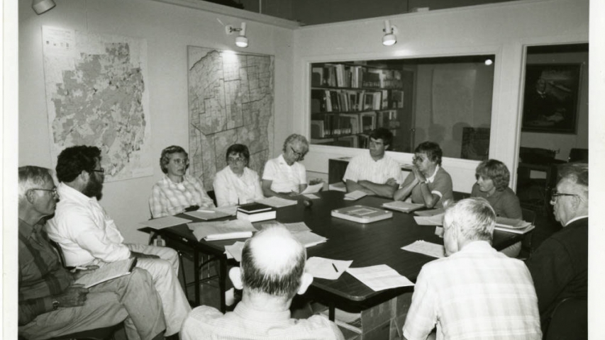 ARL History: Steering Committee Adirondack Research Library Steering Committee meeting circa 1985