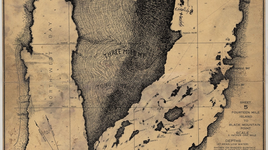 ARL Maps:Stoddard Hydrographic Survey Stoddard Hydrographic Survey of Lake George 1906.