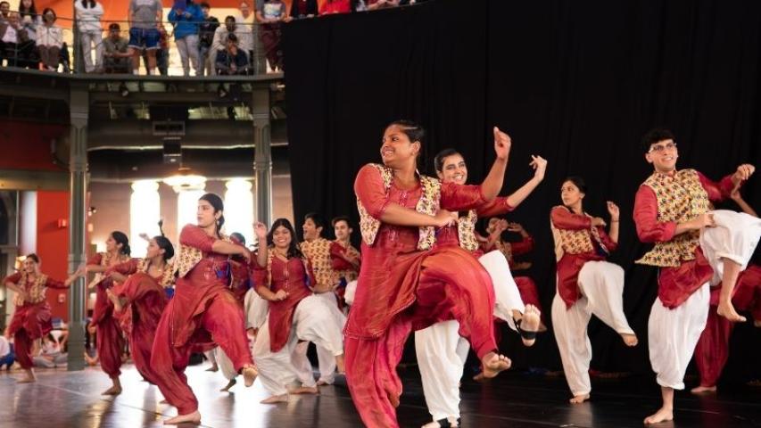 Sienna performs with Union Bhangra at the Lothridge Festival of Dance.
