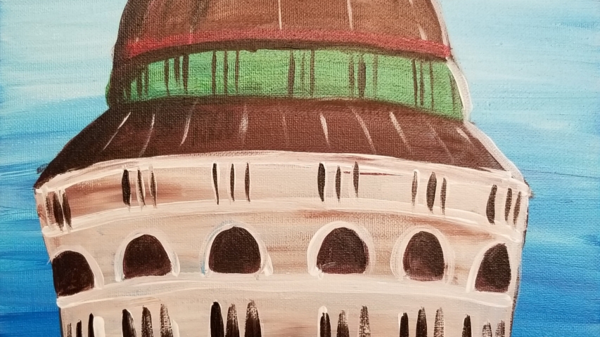 Painting of the Nott Memorial