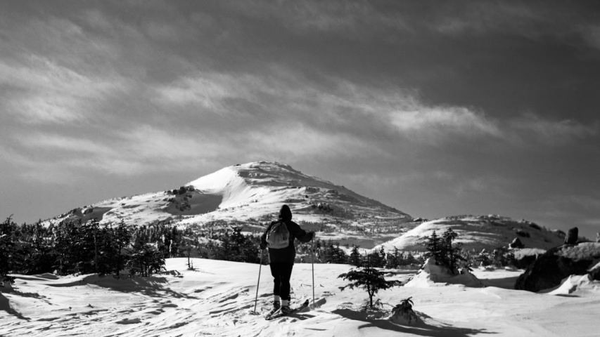 The ascent to Mt. Marcy, on February 12, 1949