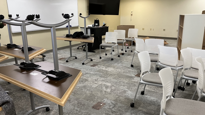 Preparing to reconfigure the Learning Lab