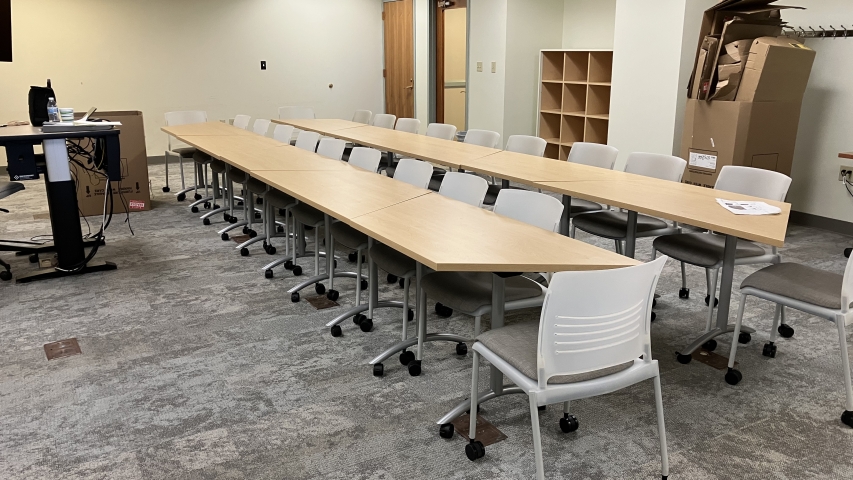 New tables and chairs