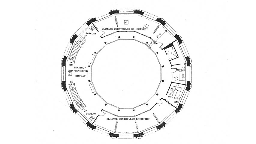 Nott Memorial Restoration Plan Gallery Drawing