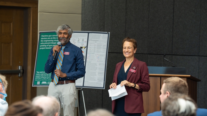 Ashok Ramasubramanian and President Kiss at ELE 2025