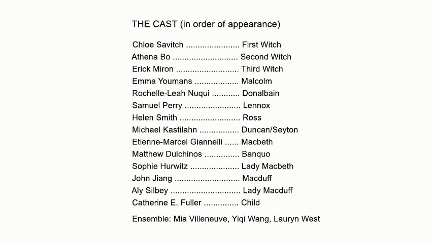 Macbeth Cast