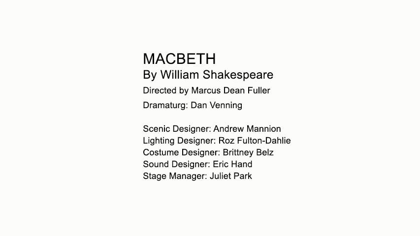 Macbeth Title