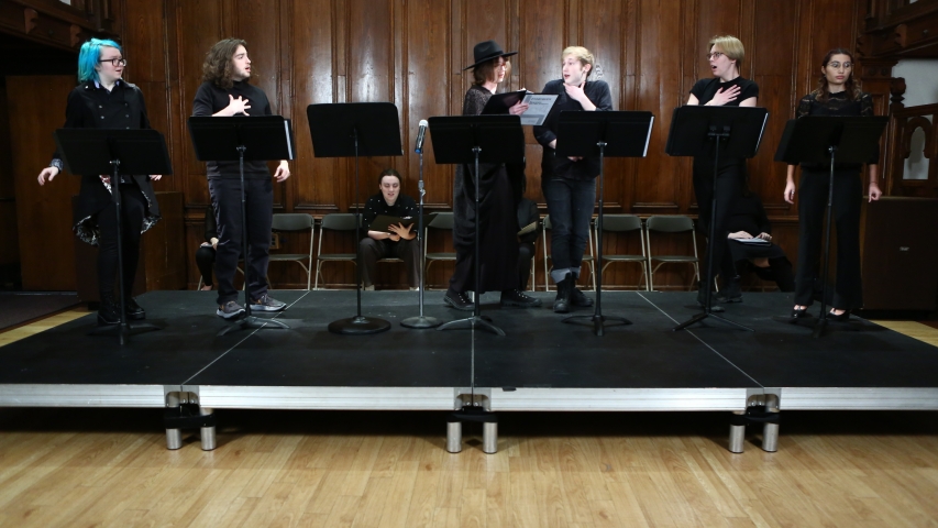 Performance photograph from the Winter Reading Series