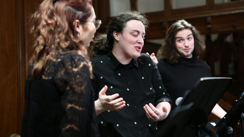 Performance photograph from the Winter Reading Series