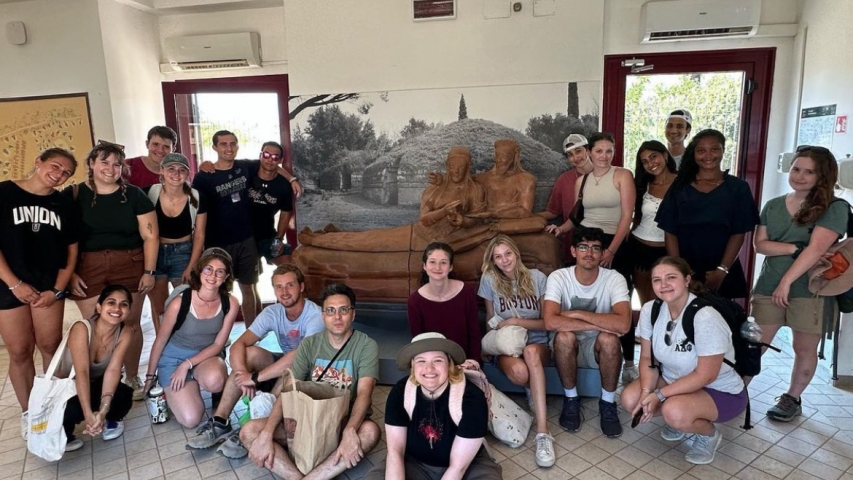 Students on Italy mini term