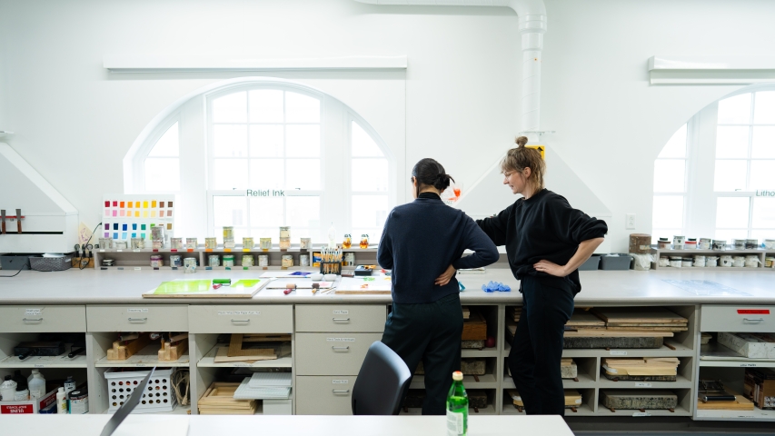 Printmaking studio